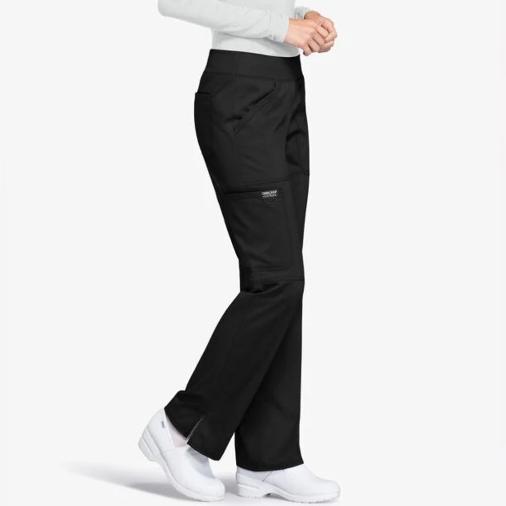 Cherokee Workwear Revolution Women's 4-Pocket STRETCH Pull-On Cargo Scrub Pants‎